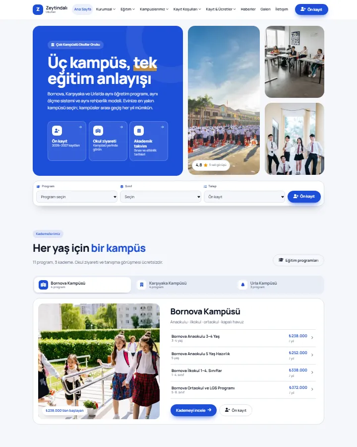 Tema 02 – Kampüs tasarım önizlemesi