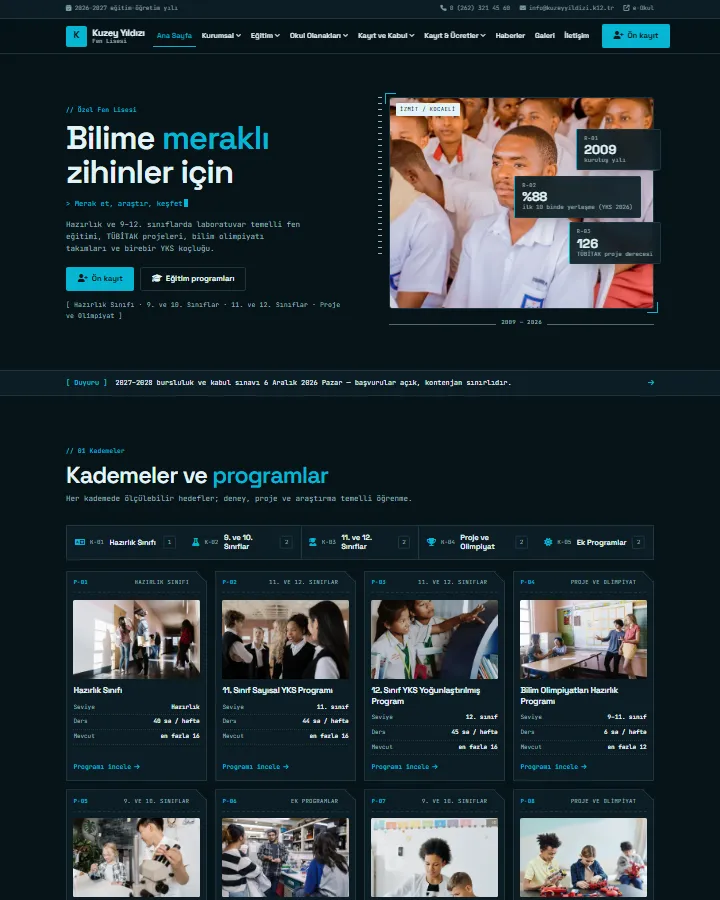 Tema 06 – Laboratuvar tasarım önizlemesi