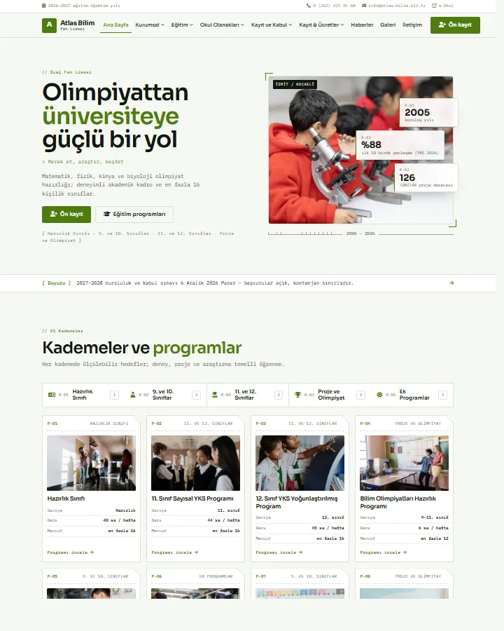 Tema 16 – Laboratuvar tasarım önizlemesi