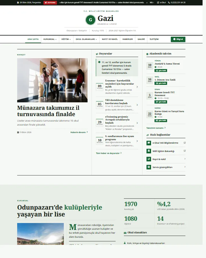 Tema 23 – Bülten tasarım önizlemesi